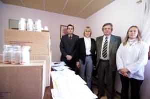 El intendente Ducl�s recibi� importantes aportes del ministro de Salud Alejandro Collia